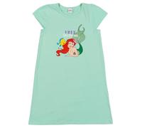 Disney Arielle Kleid für Mädchen - Kleidchen mit kurzen Ärmeln Türkis (DE/NL/SE/PL, Numerisch, 134, 140, Regular)