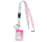 Disney Aristocats Marie Because I'm a Lady Breakaway Schlüsselband Ausweishalter mit 5,1 cm Marie Gummi-Anhänger