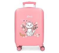 Joumma Disney Aristocats Marie Kabinenkoffer, Rosa, 33 x 50 x 20 cm, starr, ABS, seitlicher Kombinationsverschluss, 28,4 l, 2 kg, 4 Doppelräder, Handgepäck, Rosa, Kabinenkoffer