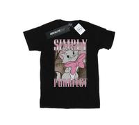 Disney - "Aristocats Marie Simply Purrfect Homage" T-Shirt für Mädchen (Schwarz) 5-6A / 110-116cm