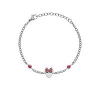 Disney Armband B600588RPL-B – Minnie – Edelstahl mit Zirkonia, 1 ct – Länge 13–18 cm