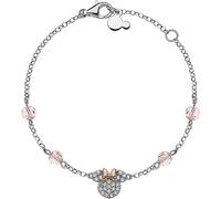Disney Armband Minnie Maus, Sterlingsilber 925 Hypoallergen, Zirkonia, Länge 13-18 cm, für Mädchen, Fertig zum Verschenken, Offizieller Schmuck