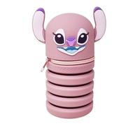 Disney Ausziehbares Federmäppchen Stitch Angel Größe verstellbar Reißverschluss Farbe Rosa