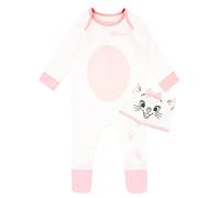 Disney Baby Mädchen Schlafstrampler und Hut Marie Weiß 74