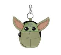 Disney Baby Yoda Mini-Rucksack, Schlüsselanhänger, Grün, Schwarz und Beige, Einheitsgröße, Kind