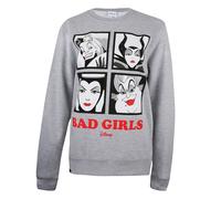 Disney - "Bad Girls" Sweatshirt Rundhalsausschnitt für Damen (Grau) S