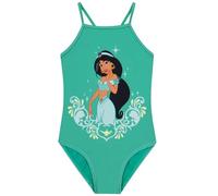 Disney Badeanzug Kinder Mädchen, Prinzessin Jasmine Schwimmanzug Mädchen, Aladdin Schwimmanzug Kinder, Grün 128