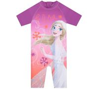 Disney Badeanzug Kinder Mädchen, Schwimmanzug Mädchen Und Schwimmanzug Kinder Mit ELSA Frozen, Einteiliger Badeanzug In Lila Für Sommer, Lila 146