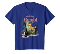 Disney Bambi and Flower Forest T-Shirt, Kinder, Königsblau, 140