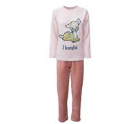 Disney Bambi Damen Schlafanzug Lang, Rosa (hell), XL
