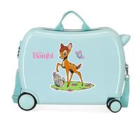 Disney Bambi Kinderkoffer, Blau, 50 x 39 x 20 cm, starr, ABS-Kombinationsverschluss, 34 l, 1,8 kg, 4 Räder
