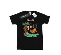 Disney - "Bambi Tilted Up" T-Shirt für Damen (Schwarz) S