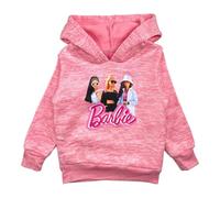 Disney Barbie-Kapuzenpullover für Mädchen, Komfort und Stil, ideal für den Winter, lustig und Elegantes Design, Rosa, 3 Jahre