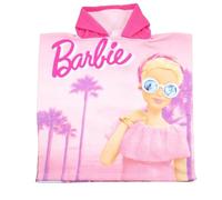 Disney Barbie-Poncho für Mädchen, Schutz vor Kälte, Komfort und Stil, ideal für regnerische Tage, Rosa, Einheitsgröße