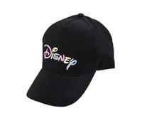 Disney Basecap für Kinder & Erwachsene - Schwarze Kappe mit gesticktem Logo - Verstellbar - Größen 54-56 cm - 100 % Baumwolle, Bekleidungsgröße: 54