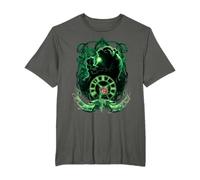 Disney Beauty And The Beast Belle And Beast Green Silhouette T-Shirt