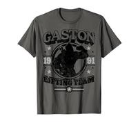 Disney Beauty And The Beast Gaston Lifting Team Logo T-Shirt