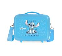 Disney Best of Stitch Kinderkoffer und Kulturbeutel, Verschiedene Größen, Lila, Blau, Pink, ABS, Magical, Talla única, Kosmetiktasche
