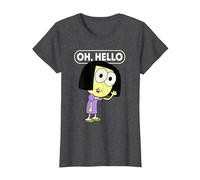 Disney Big City Greens Tilly Oh, Hello T-Shirt, Damen, Anthrazit Meliert, M