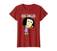 Disney Big City Greens Tilly Oh, Hello T-Shirt, Damen, Cranberry, S