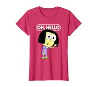 Disney Big City Greens Tilly Oh, Hello T-Shirt, Damen, Rot Meliert, XS