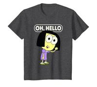 Disney Big City Greens Tilly Oh, Hello T-Shirt, Kinder, Anthrazit Meliert, 140