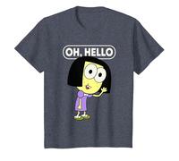 Disney Big City Greens Tilly Oh, Hello T-Shirt, Kinder, Blau Meliert, 104
