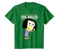 Disney Big City Greens Tilly Oh, Hello T-Shirt, Kinder, Dunkelgrün, 152