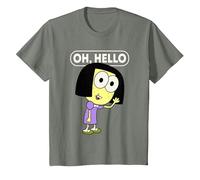 Disney Big City Greens Tilly Oh, Hello T-Shirt, Kinder, Heidekraut/Armeegrün, 98