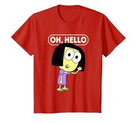 Disney Big City Greens Tilly Oh, Hello T-Shirt, Kinder, Rot, 98