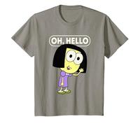 Disney Big City Greens Tilly Oh, Hello T-Shirt, Kinder, Schiefergrau, 92