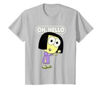 Disney Big City Greens Tilly Oh, Hello T-Shirt, Kinder, Silber, 116