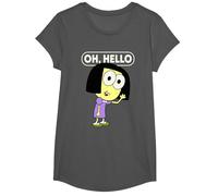 Disney Big City Greens Tilly Oh, Hello T-Shirt, Mädchen, Anthrazit, S