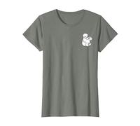 Disney Big Hero 6 Baymax And Mochi Left Chest T-Shirt, Damen, Heidekraut/Armeegrün, XS