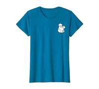 Disney Big Hero 6 Baymax And Mochi Left Chest T-Shirt, Damen, Saphir, XS