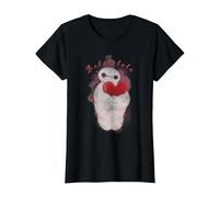 Disney Big Hero 6 Baymax Heart Portrait T-Shirt, Damen, Schwarz, XXL