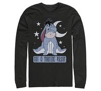 Disney Big & Tall Herren Winnie The Pooh Eeyore Not Morning Tops Langarm Tee Shirt, Black, 4X-Large Groß