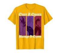 Disney-Bösewichte: Einmal eine Königin, immer eine Königin T-Shirt, Herren, Leuchtendes Gold, XL