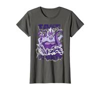 Disney Bösewichte Ursula Take the Bait T-Shirt, Damen, Anthrazit, S