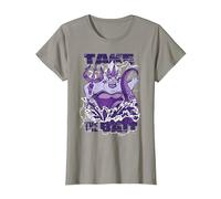 Disney Bösewichte Ursula Take the Bait T-Shirt, Damen, Schiefergrau, XL