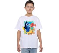 Disney Boy's Finding Dory Nemo Unisex Kids T-Shirt, White, 5-6 Jahre