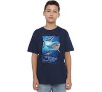 Disney Boy's Finding Nemo Fish Are Friends Unisex Kids T-Shirt, Navy, 12-13 Jahre