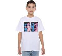 Disney Boy's Lilo Angel Stitch Boxes Unisex Kids T-Shirt, White, 7-8 Jahre