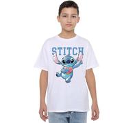 Disney Boy's Lilo & Stitch Clutching Hearts Unisex Kids T-Shirt, White, 5-6 Jahre