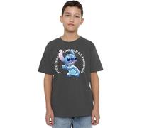 Disney Boy's Lilo & Stitch Good Day Unisex Kids T-Shirt, Charcoal, 9-10 Jahre