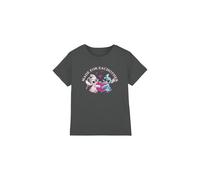 Disney Boy's Lilo & Stitch Made for Each Other Unisex Kids T-Shirt, Charcoal, 7-8 Jahre