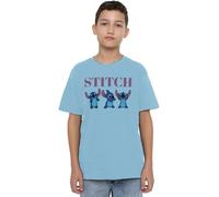 Disney Boy's Lilo Stitch Poses Unisex Kids T-Shirt, Light Blue, 12-13 Jahre