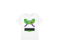 Disney Boy's Toy Story Buzz Lightyear Costume Unisex Kids T-Shirt, White, 12-13 Jahre
