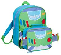 Disney Buzz Lightyear Rucksack mit Lunchtasche, Toy Story Space Ranger, passendes 2-teiliges Schulranzen-Set, blau, Einheitsgröße