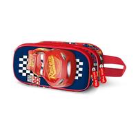 Disney Cars 3 Cups-3D Doppelfedermäppchen, Schwarz, 22 x 10 cm